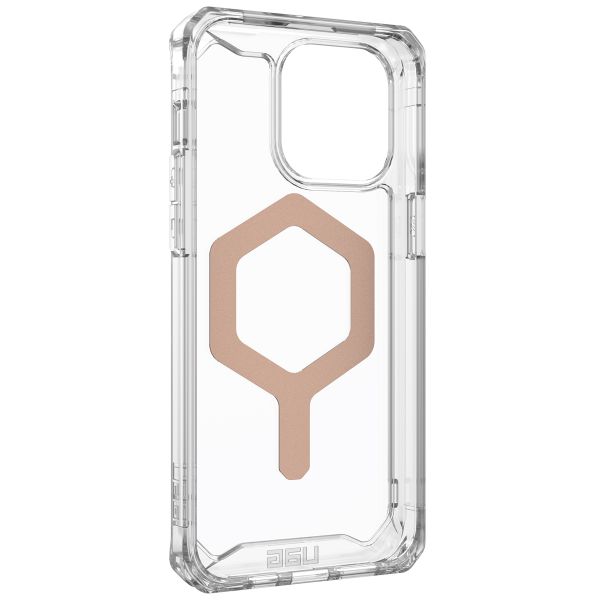 UAG Plyo Backcover MagSafe für das iPhone 15 Pro Max - Ice / Rose Gold