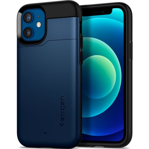 Spigen Slim Armor CS Case für das iPhone 12 Mini - Dunkelblau