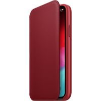 Apple Leather Folio Klapphülle Rot für das Apple iPhone Xs / X