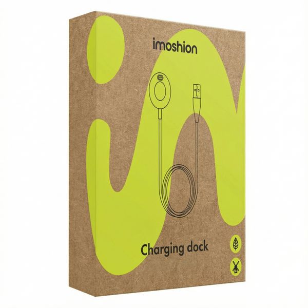 imoshion Ladestation für die Garmin Smartwatch | USB-A-Ladekabel - 1 Meter - Schwarz