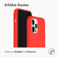 Accezz Liquid Silikoncase für das iPhone 12 (Pro) - Rot