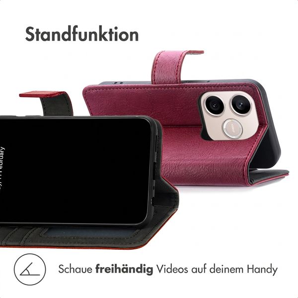 imoshion Luxuriöse Klapphülle Honor 600 Lite - Bordeaux