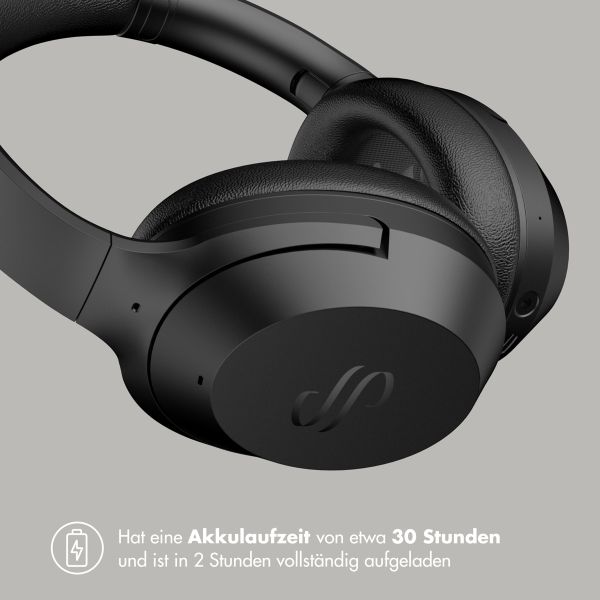 Selencia Urban Play Wireless Bluetooth Kopfhörer - Drahtloser Over-Ear Kopfhörer - mit Active Noise Cancelling - Midnight Black