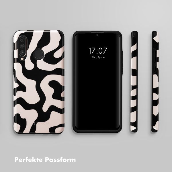 Selencia Vivid Tough Back Cover für das Huawei P30 Lite - Art Wave Black