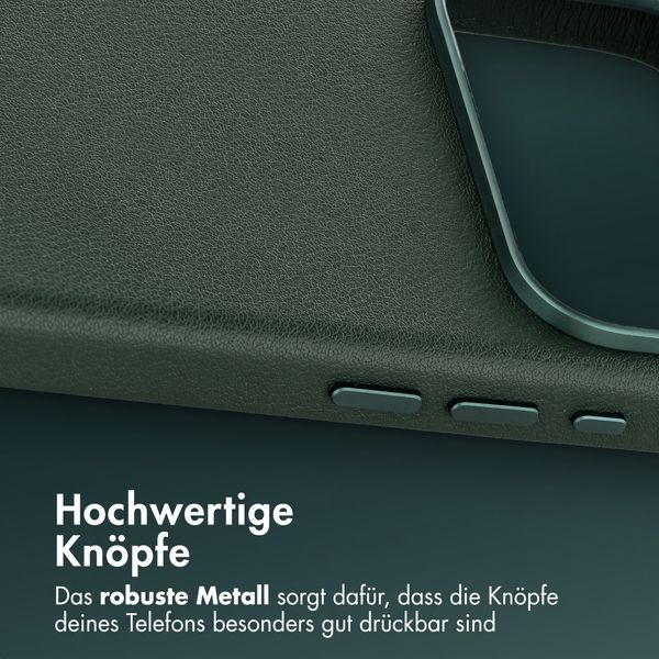 Accezz MagSafe Leather Backcover Apple iPhone 18 Pro Max / 17 Pro Max - Cedar Green