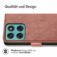 imoshion Luxuriöse Klapphülle Motorola Edge 60 Fusion - Braun