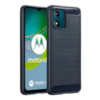imoshion Brushed Back Cover Motorola Moto E13 - Dunkelblau