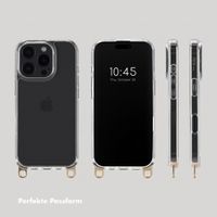 Transparentes Backcover mit abnehmbaren Haken für das Apple iPhone 16 Pro Max + Lova Handgelenkband - Tortoise Leopard