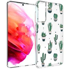 imoshion Design Hülle für das Samsung Galaxy S21 FE - Allover Cactus