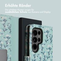 imoshion Design Klapphülle Samsung Galaxy S24 Ultra - Blue Flowers