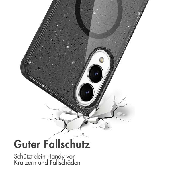 imoshion Sparkle Back Cover mit MagSafe Samsung Galaxy S25 Edge - Schwarz