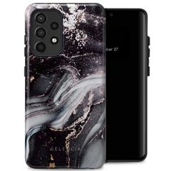 Selencia Vivid Tough Back Cover für das Samsung Galaxy A52(s) (5G/4G) - Chic Marble Black