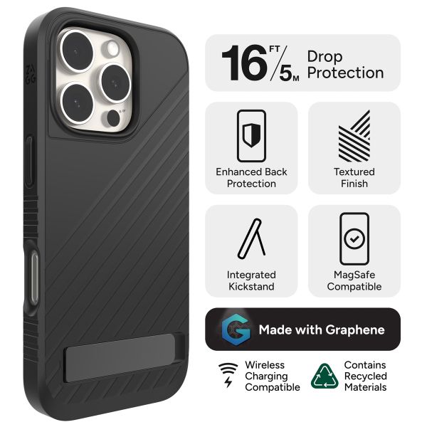 ZAGG Denali Snap KS Case Apple iPhone 16 Pro - Schwarz
