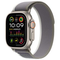 Apple Trail Loop Armband für  Apple Watch | 44/45/46/49 mm - Größe M/L - Green & Gray