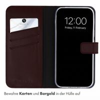 Selencia Echtleder Klapphülle Google Pixel 11 / 11 Pro - Dunkelbraun