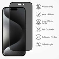 Accezz Privacy Displayschutz aus gehärtetem Glas Apple iPhone 15 Pro Max