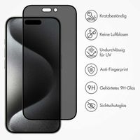 Accezz Privacy Displayschutz aus gehärtetem Glas für das iPhone 15 Pro Max