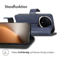 imoshion Luxuriöse Klapphülle Honor Magic8 Pro - Dunkelblau