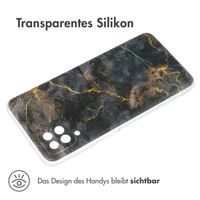 imoshion Design Hülle Samsung Galaxy A12 - Black Marble