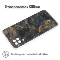 imoshion Design Hülle für das Samsung Galaxy A12 - Black Marble