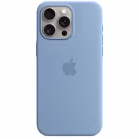 Apple Silikon-Case MagSafe für das Apple iPhone 15 Pro Max - Winter Blue