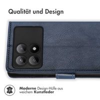 imoshion Luxuriöse Klapphülle Xiaomi Poco X6 Pro - Dunkelblau
