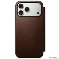 Nomad Modern Leather Folio Klapphülle Apple iPhone 17 Pro Max - Braun