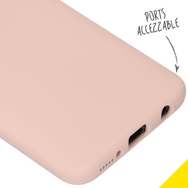 Accezz Liquid Silikoncase Rosa für das Samsung Galaxy A40