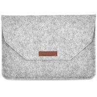 imoshion Filz-Soft Laptop Hülle 13-14 Zoll - Laptop Sleeve - Grau