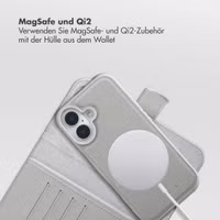 Selencia Olyn Abnehmbare Bookcase mit MagSafe Apple iPhone 16 - Grau