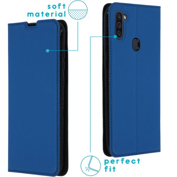 imoshion Slim Folio Klapphülle Samsung Galaxy M11 / A11 - Dunkelblau