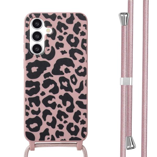 imoshion Silikonhülle design mit Band für das Samsung Galaxy A36 - Animal Pink