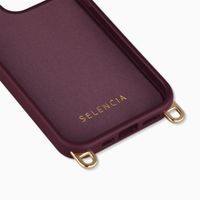 Selencia Rivièra Backcover mit MagSafe mit abnehmbaren Haken Apple iPhone 13 Pro - Bold Burgundy