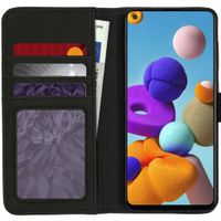 Luxuriöse Klapphülle Samsung Galaxy A21s - Braun