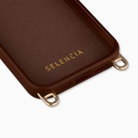 Selencia Rivièra Backcover mit MagSafe mit abnehmbaren Haken Apple iPhone 17e / 16e - Choco Brown