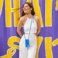 imoshion SilikonHülle mit Band Apple iPhone 14 - Blau