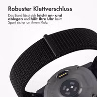 imoshion QuickFit® Nylon Armband -   Garmin 20 mm Anschluss - Größe L/XL - Schwarz