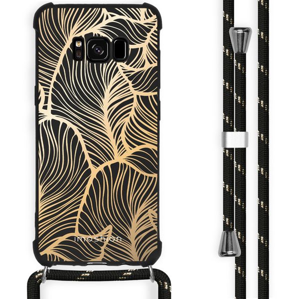 imoshion Design Hülle mit Band für das Samsung Galaxy S8 - Golden Leaves
