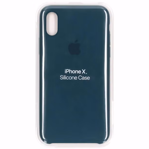 Apple Silikon-Case Blau für das Apple iPhone X