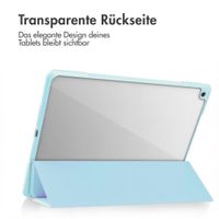 imoshion Trifold Hardcase Klapphülle Apple iPad 9 (2021) 10.2 Zoll / iPad 8 (2020) 10.2 Zoll / iPad 7 (2019) 10.2 Zoll - Hellblau