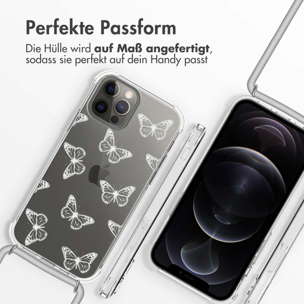 imoshion Design Hülle mit Band für das iPhone 12 (Pro) - Butterfly