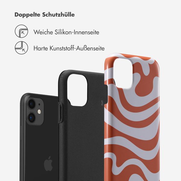 Selencia Vivid Back Cover Apple iPhone 11 - Dream Swirl Orange
