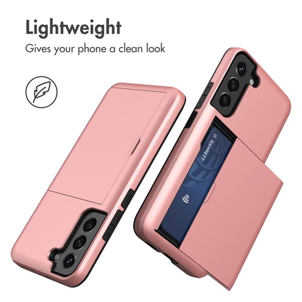 imoshion Backcover mit Kartenfach Samsung Galaxy S22 - Rosé gold