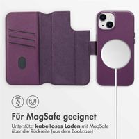 Accezz 2-in-1 Klapphülle aus Leder mit MagSafe Apple iPhone 14 - Heath Purple