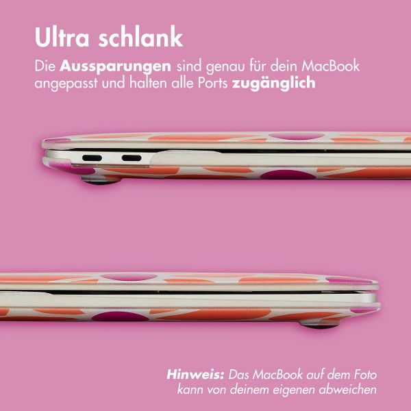 imoshion Design Laptop Cover für Apple MacBook Pro 16 Zoll (2021 / 2023 M3 chip / 2024 M4 chip) - Orange Flower Connect