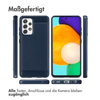 imoshion Brushed Back Cover für das Samsung Galaxy A52(s) (5G/4G) - Dunkelblau