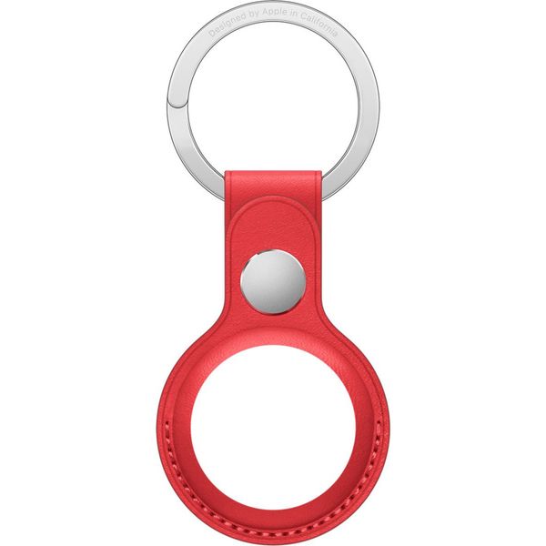 Apple Leather Key Ring für Apple AirTag - Red