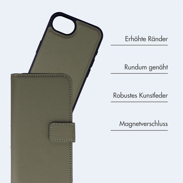 imoshion Herausnehmbare 2-in-1 Luxus-Bookcase Apple iPhone 17e / 16e - Grün