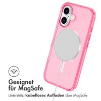 imoshion Sparkle Back Cover mit MagSafe für das Apple iPhone 16 - Glitzer Rosa