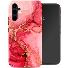 Selencia Vivid Tough Back Cover für das Samsung Galaxy A34 - Rosy Marble